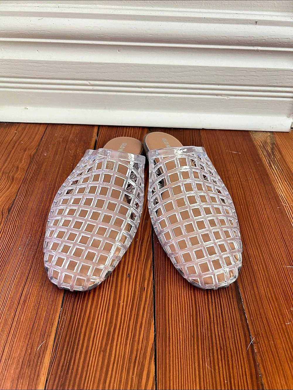 Old Navy Women's Geometric Mules in Clear